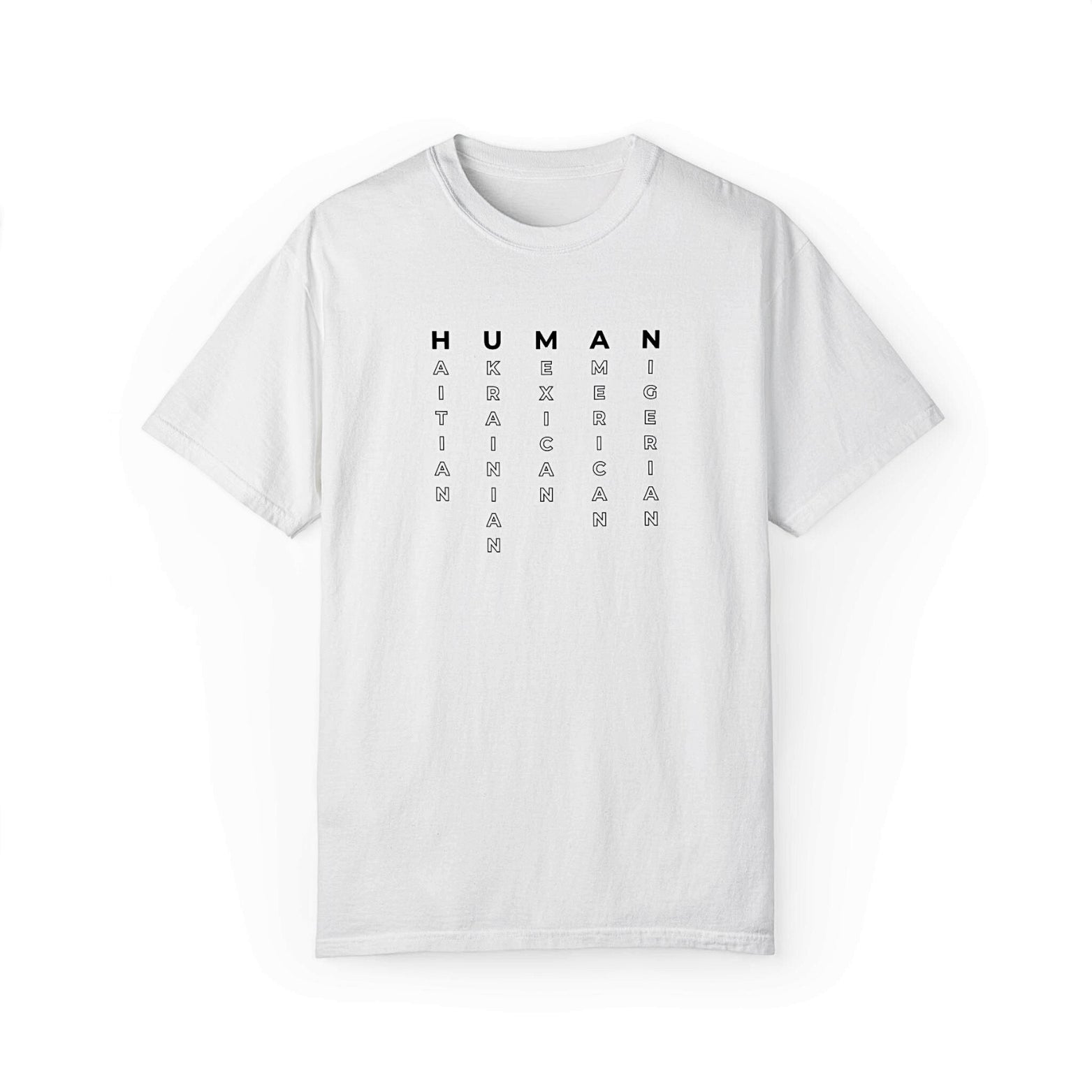 "We Are All Human" Unisex Tee