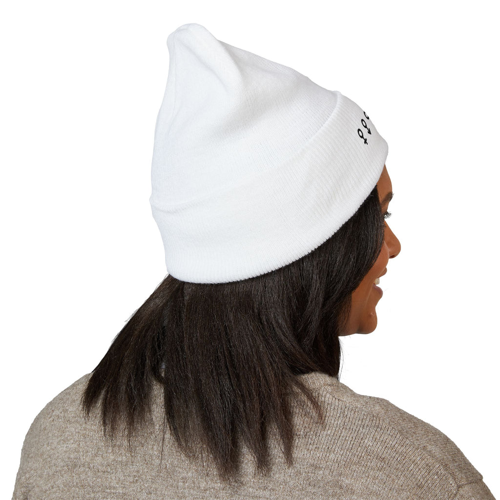"All Genders" Beanie (White)