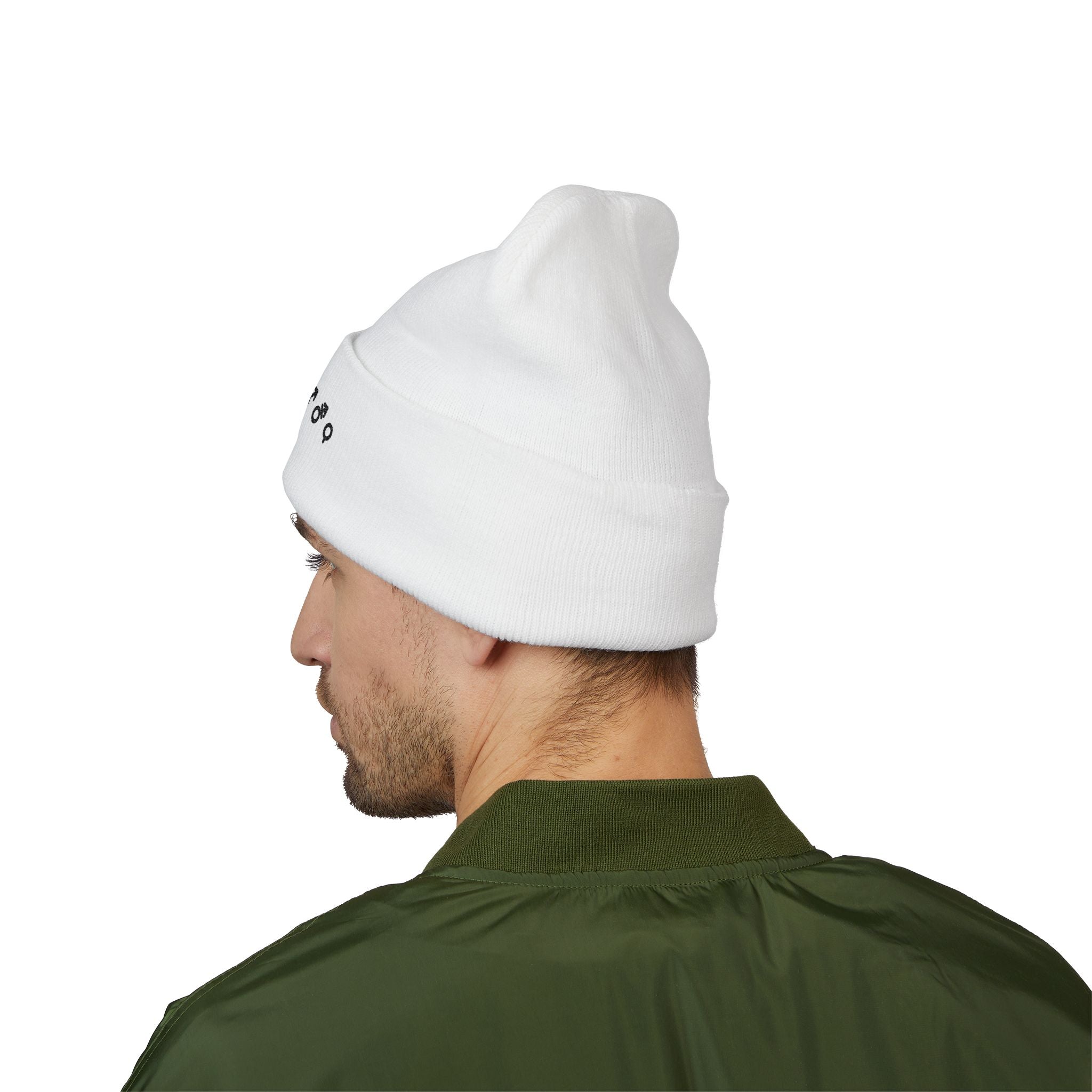 "All Genders" Beanie (White)